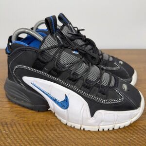 Nike Air Max Penny‎ 1 Kids 4.5Y Black White Blue Orlando Basketball Sneakers
